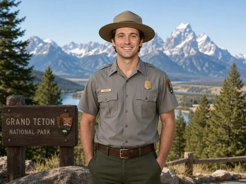 Park Ranger AI photo booth effect — Solo rendering