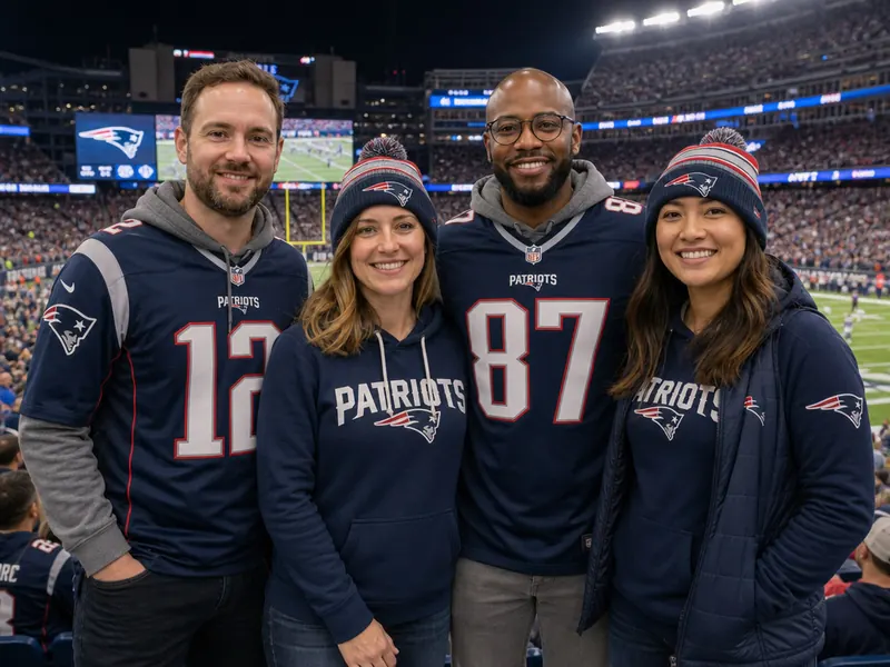 Patriots Game AI photo booth effect — Group rendering