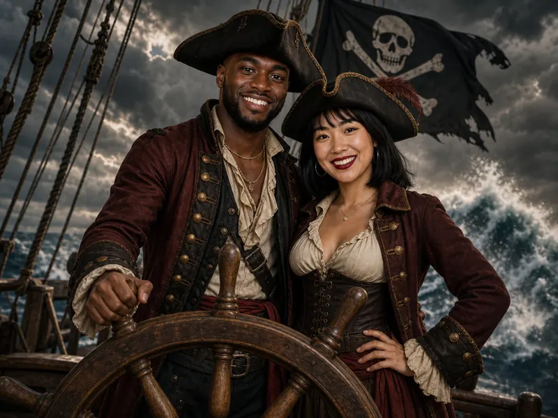 Pirate Captain Helm — couple