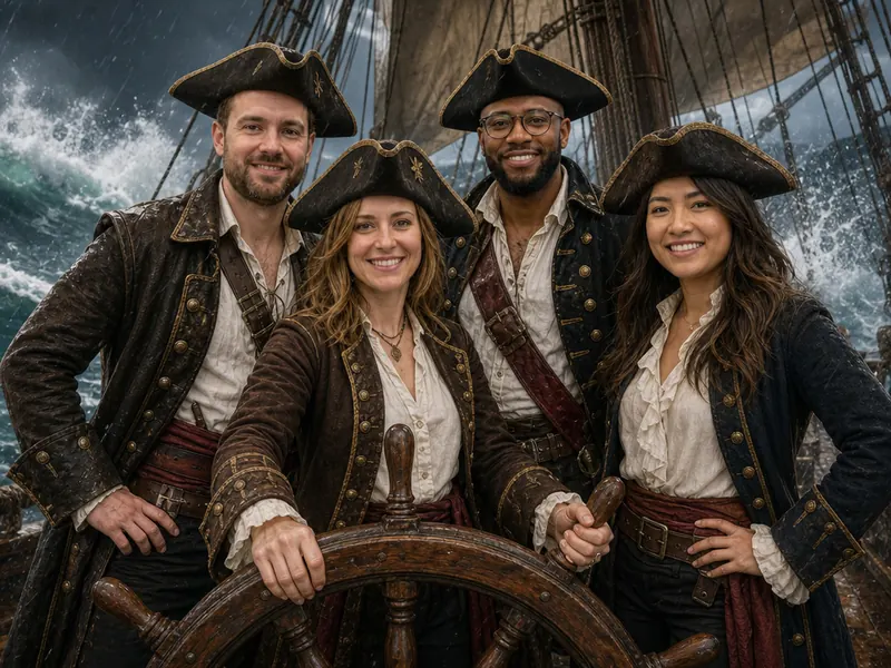 Pirate Captain Helm — group
