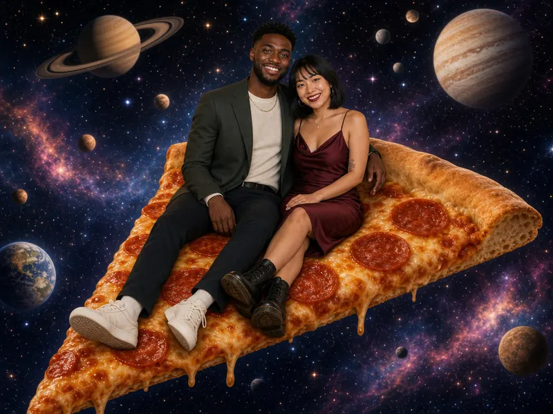 Pizza in Space — couple
