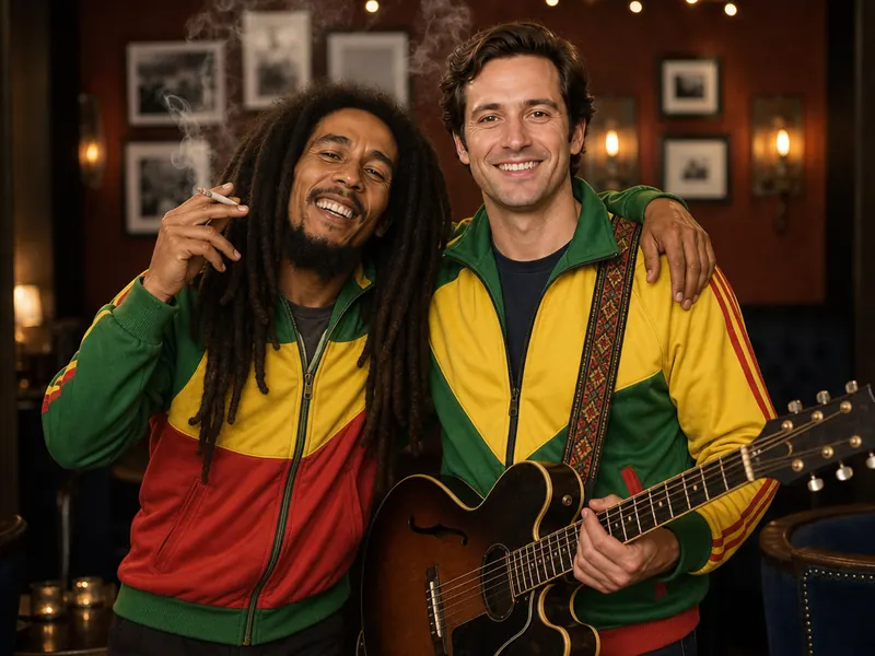Pose with Bob Marley — solo