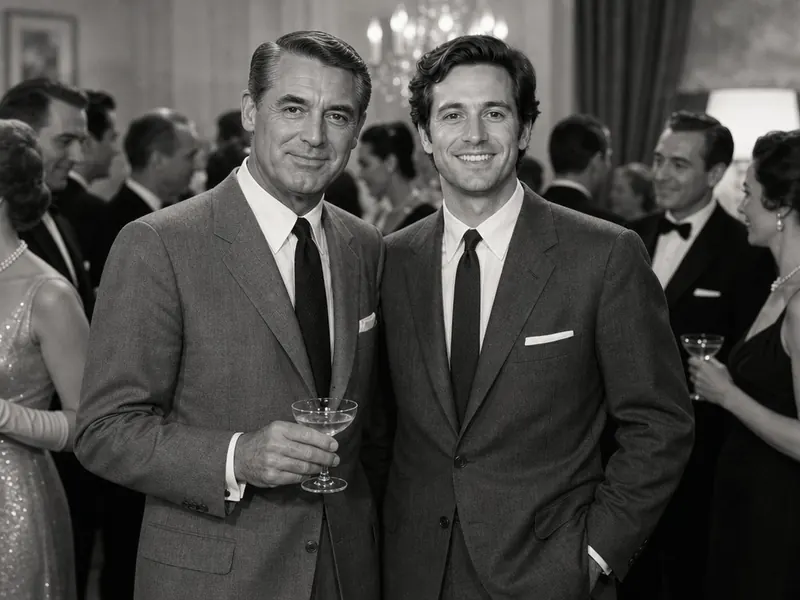 Pose with Cary Grant — solo