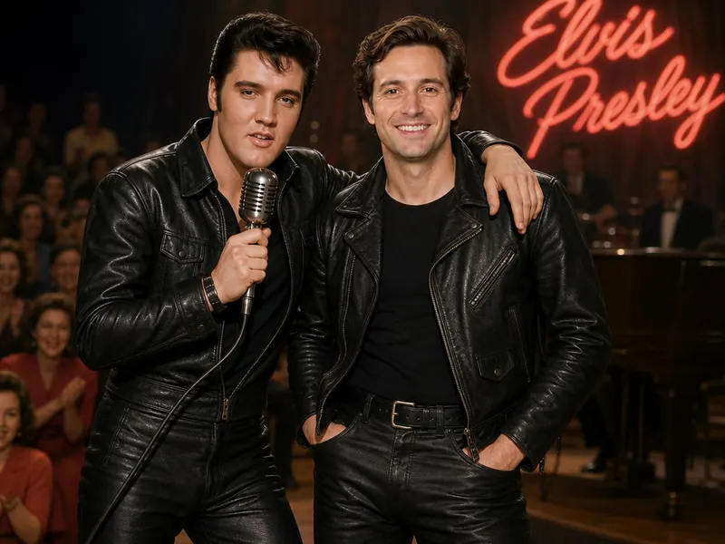 Pose with Elvis (50s Leather) — solo