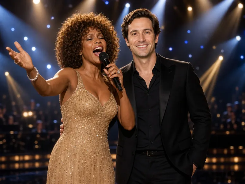 Pose with Whitney Houston — solo