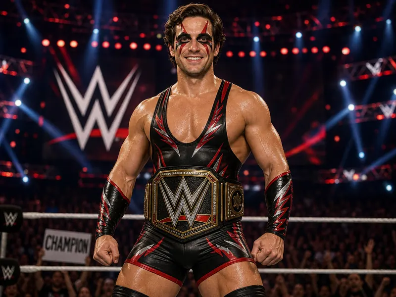 Pro Wrestler WWE AI photo booth effect — Solo rendering