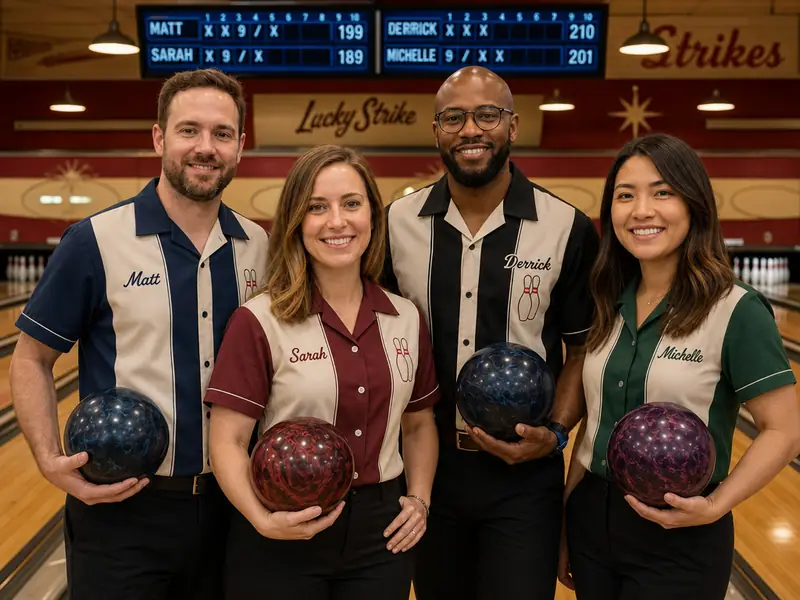 Professional Bowler AI photo booth effect — Group rendering