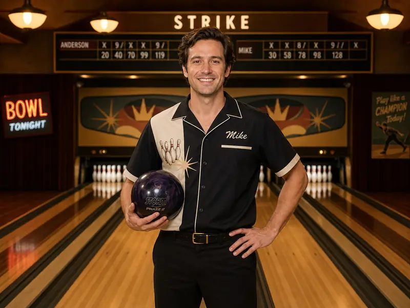 Professional Bowler AI photo booth effect — Solo rendering