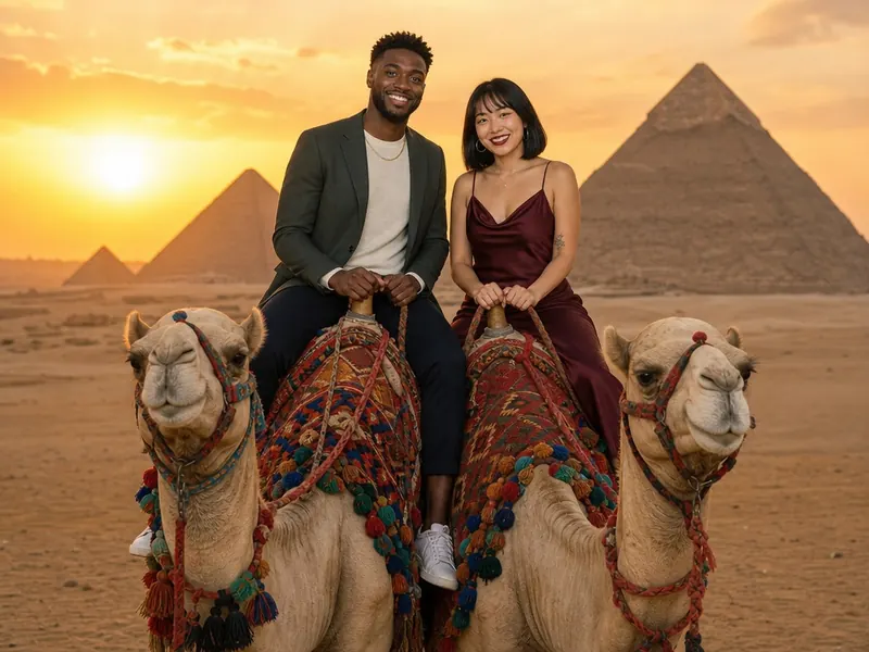 Pyramids of Egypt — couple