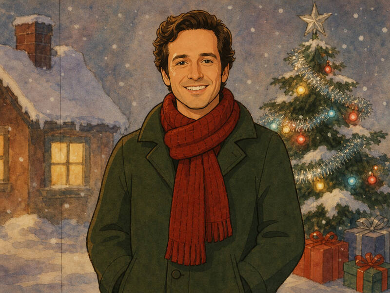 Retro Christmas Cartoon Special AI photo booth effect — Solo rendering