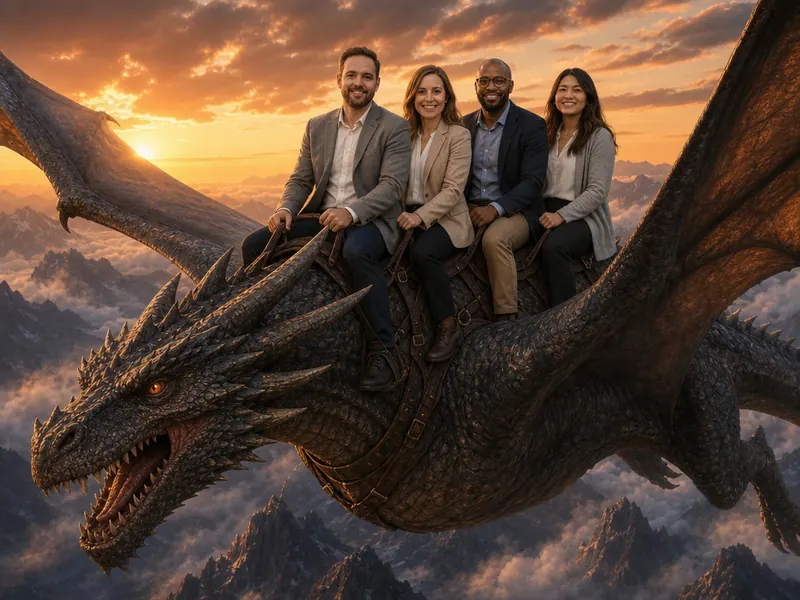 Riding a Dragon — group
