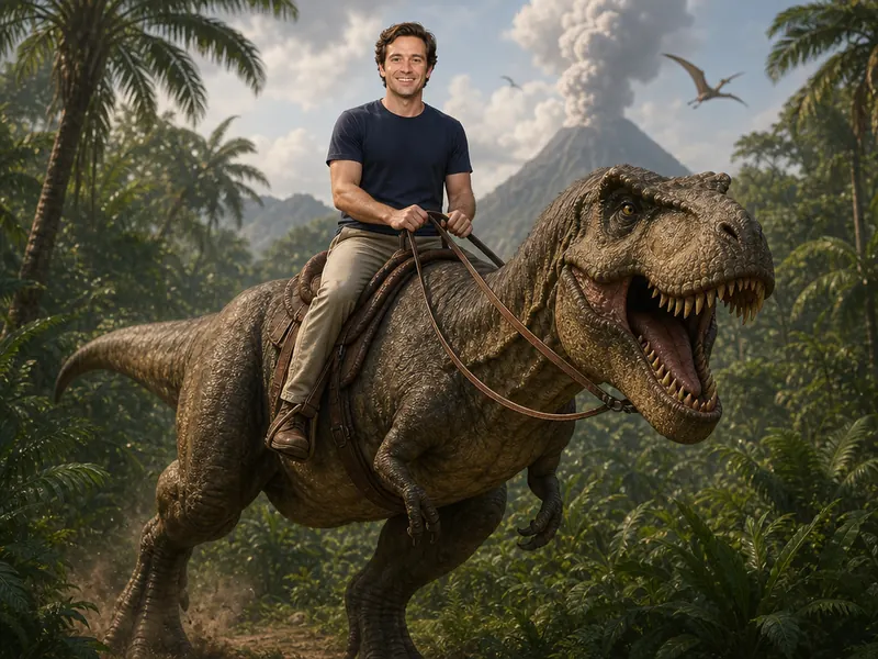 Riding a T-Rex — solo