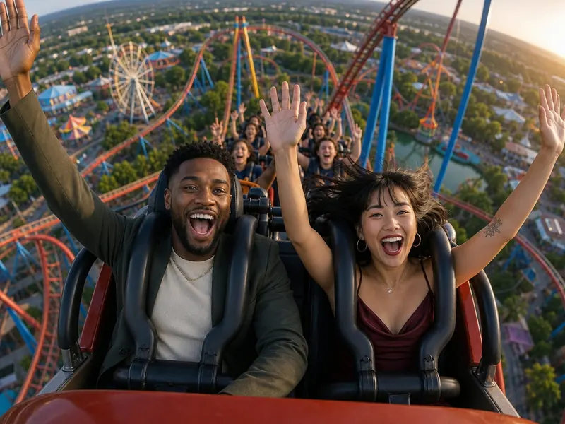 Roller Coaster Scream — couple