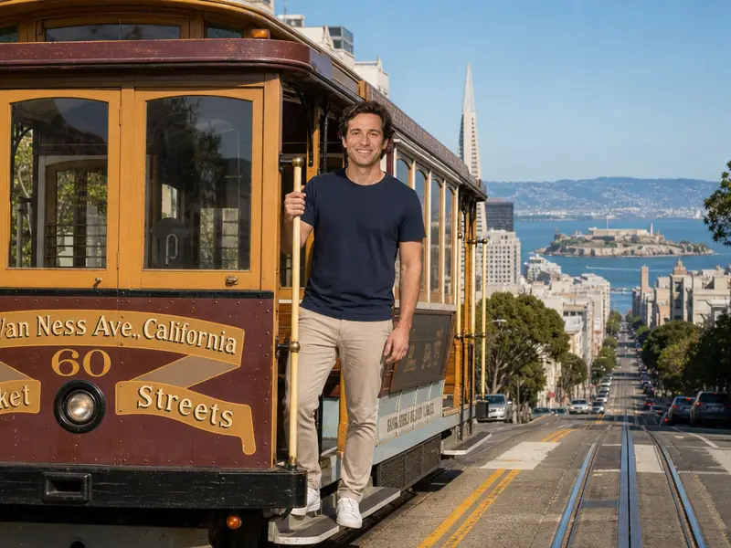 San Francisco Trolley AI photo booth effect — Solo rendering