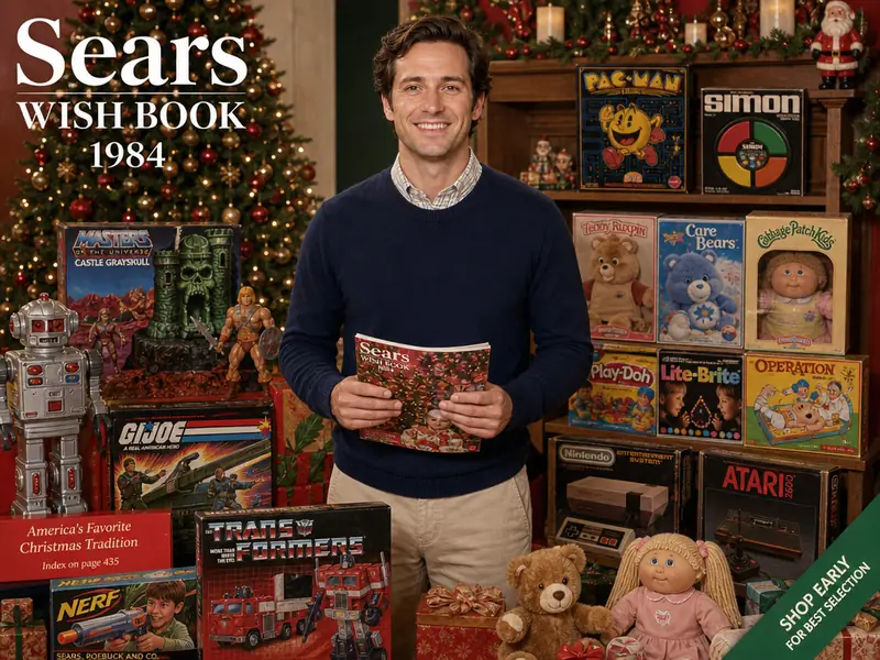 Sears Wishbook Catalog AI photo booth effect — Solo rendering