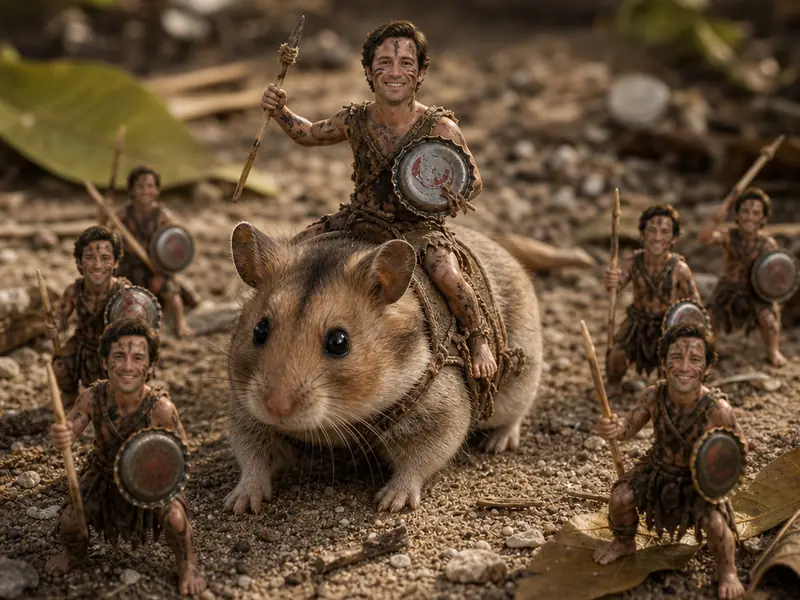 Shrunken Lord of the Flies AI photo booth effect — Solo rendering