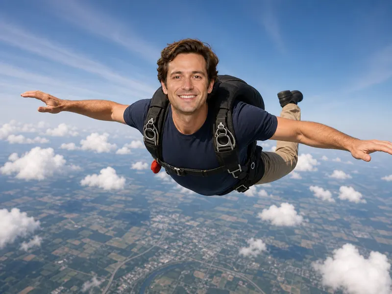 Skydiving Freefall — solo