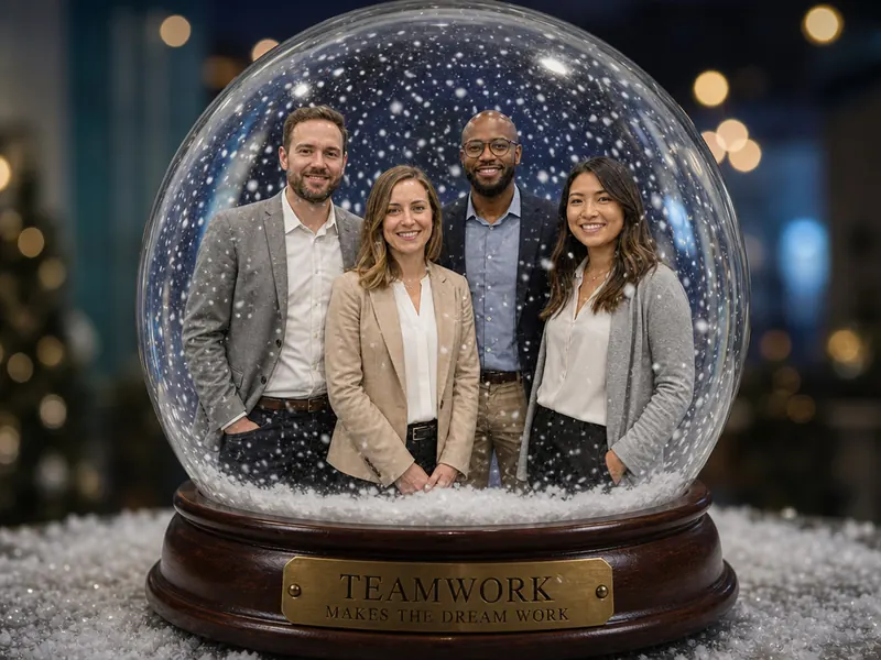 Snow Globe Trapped — group