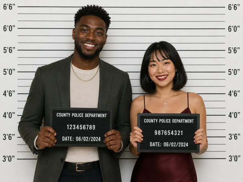 Solo Booking Mugshot — couple