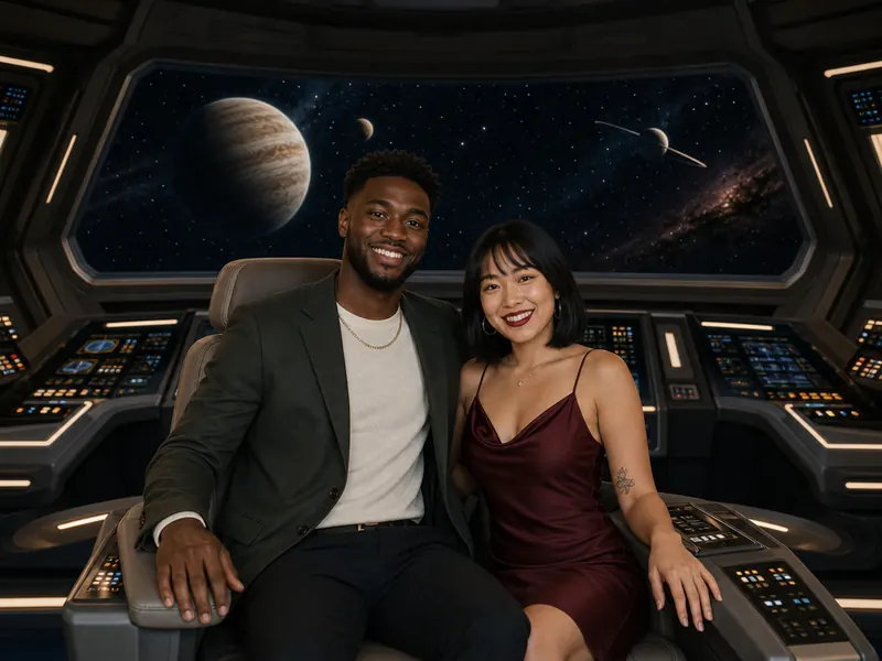 Spaceship Bridge — couple