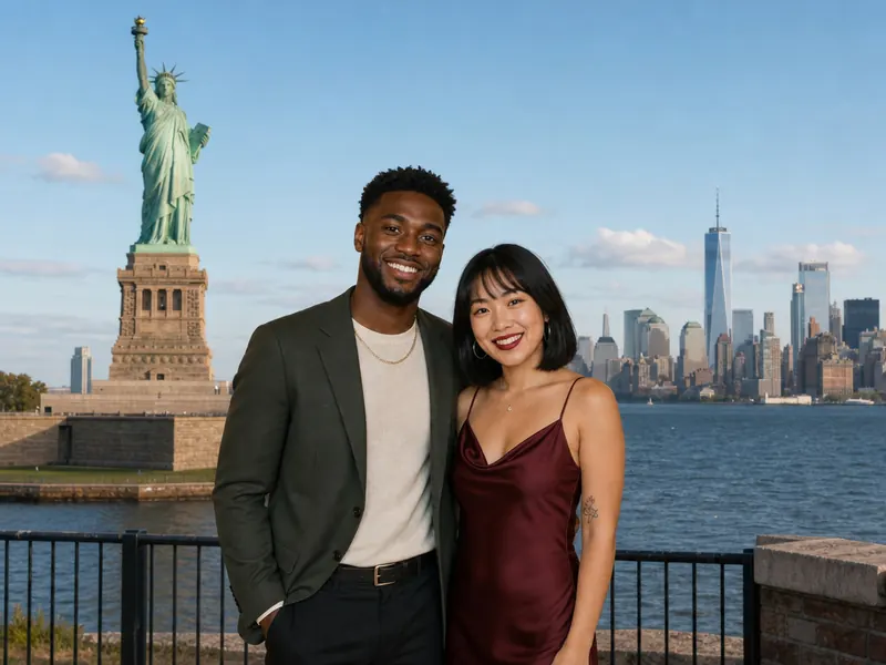 Statue of Liberty — couple