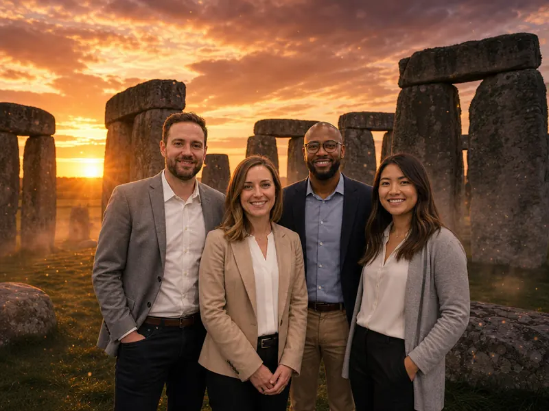 Stonehenge Sunset — group