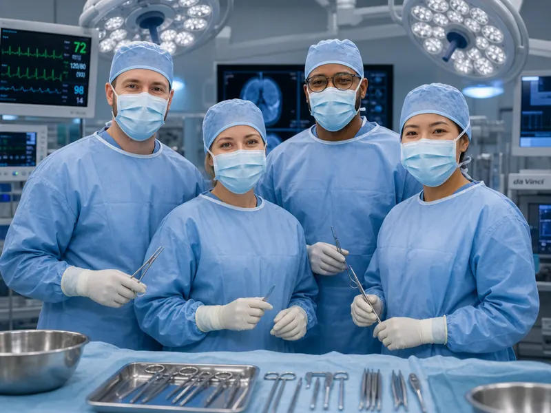 Surgeon in OR — group