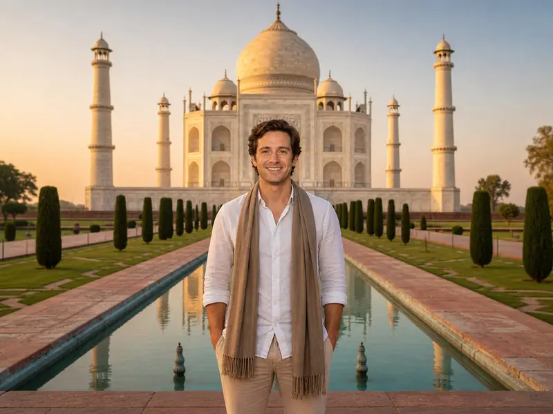 Taj Mahal India AI photo booth effect — Solo rendering