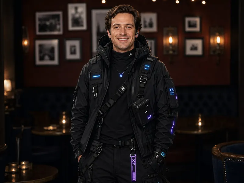 Techwear Fashion AI photo booth effect — Solo rendering