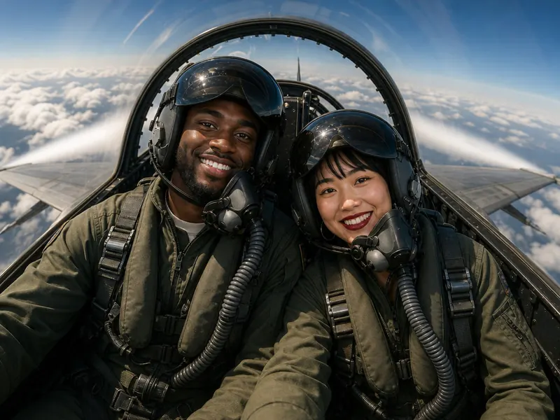 Top Gun Fighter Pilot — couple