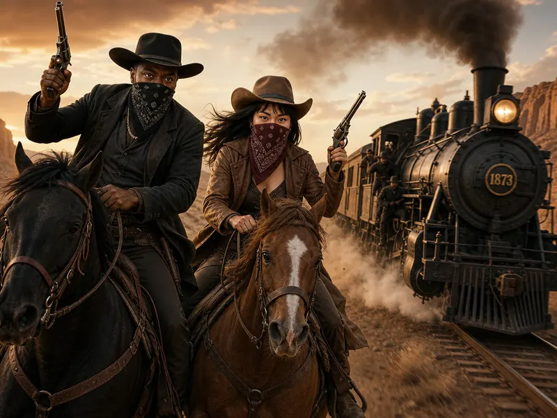 Train Robber — couple