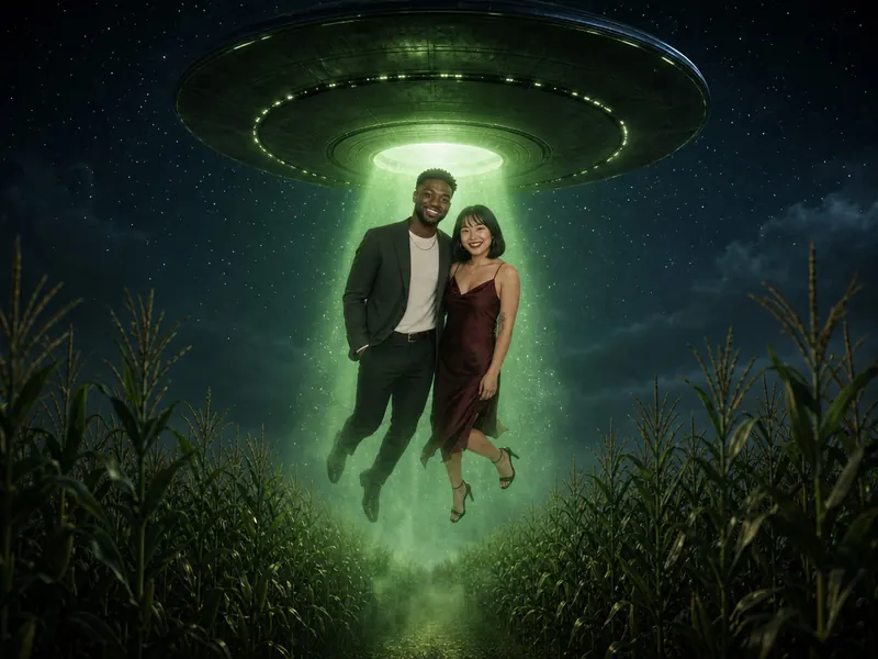 UFO Tractor Beam — couple