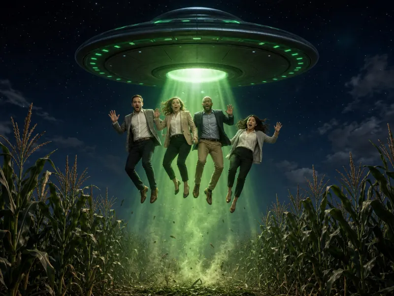 UFO Tractor Beam — group