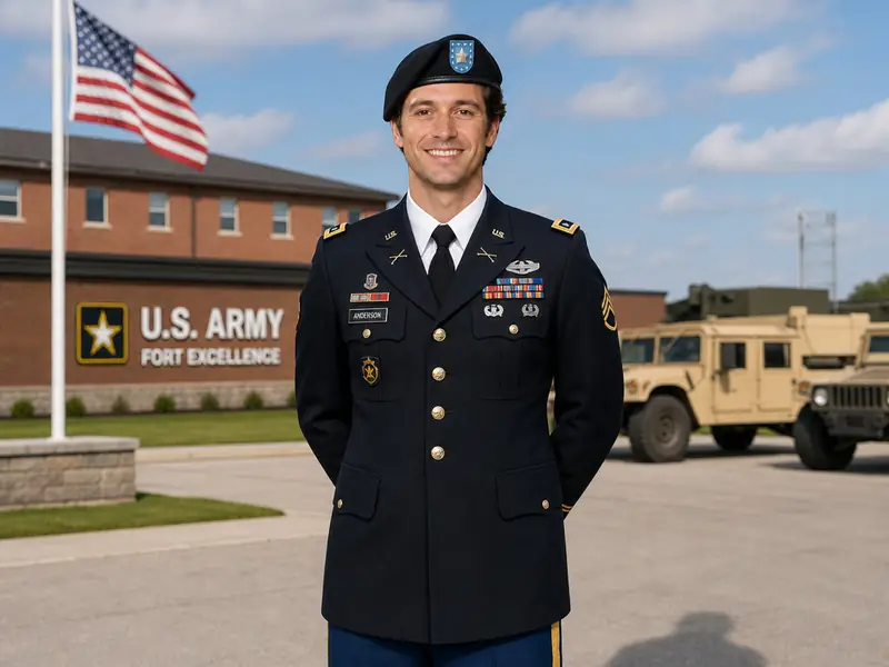 US Army Soldier AI photo booth effect — Solo rendering