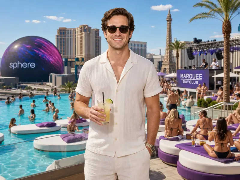 Vegas Pool Party AI photo booth effect — Solo rendering