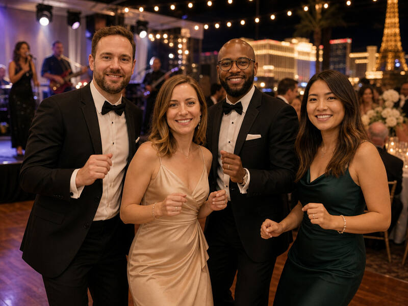Vegas First Dance AI photo booth effect — Group rendering