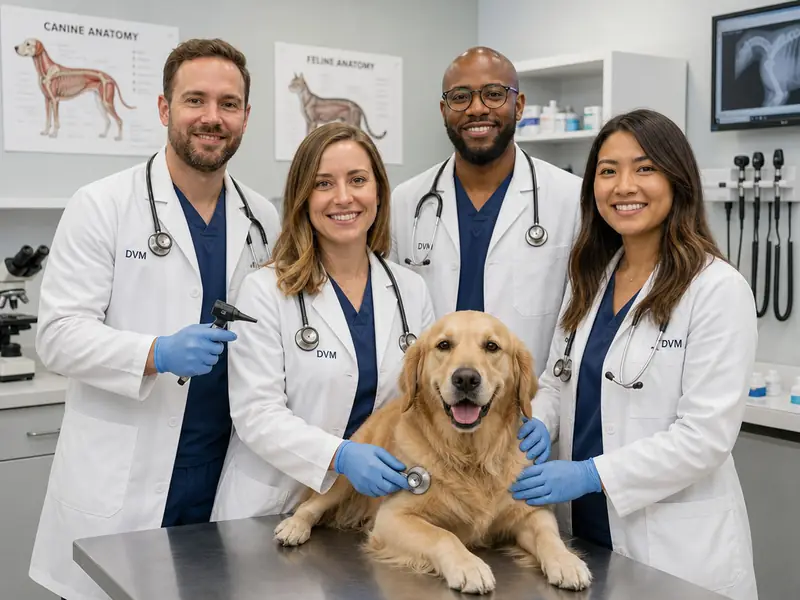 Veterinarian Clinic AI photo booth effect — Group rendering