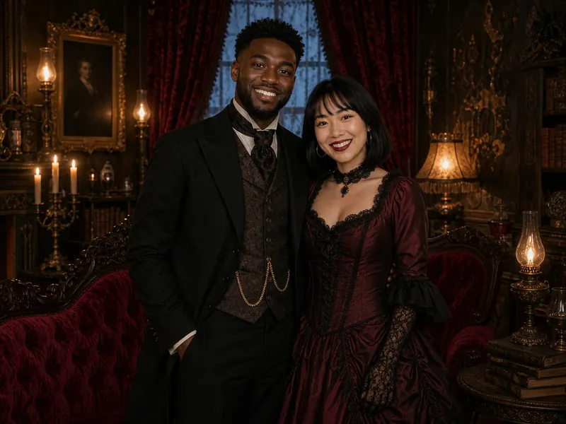 Victorian Parlor — couple