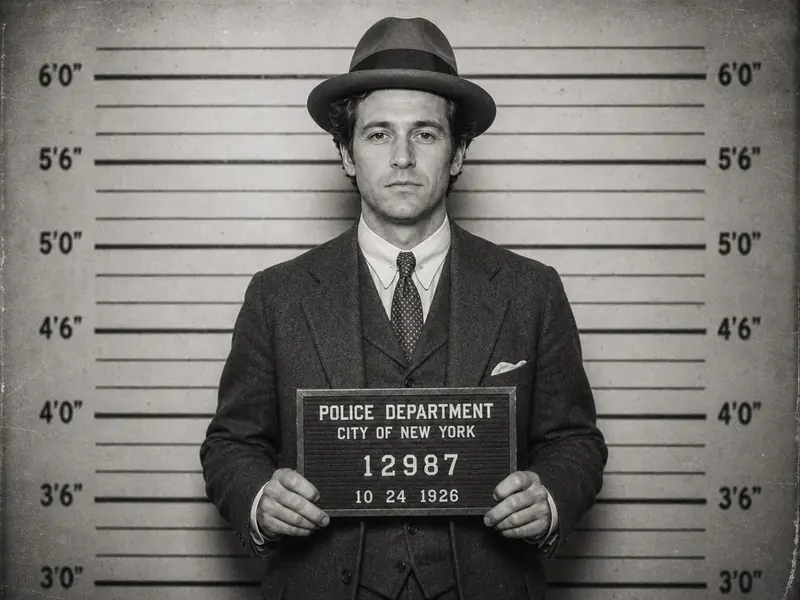 Vintage 1920s Lineup AI photo booth effect — Solo rendering