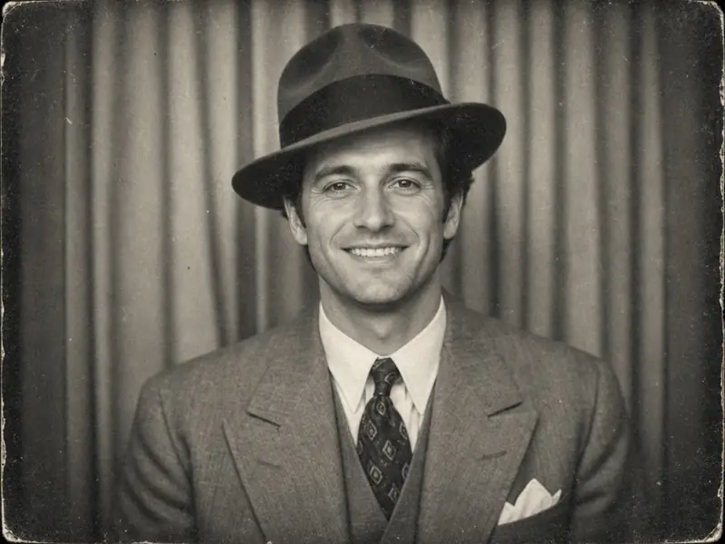 Vintage Photo Booth 1940s AI photo booth effect — Solo rendering