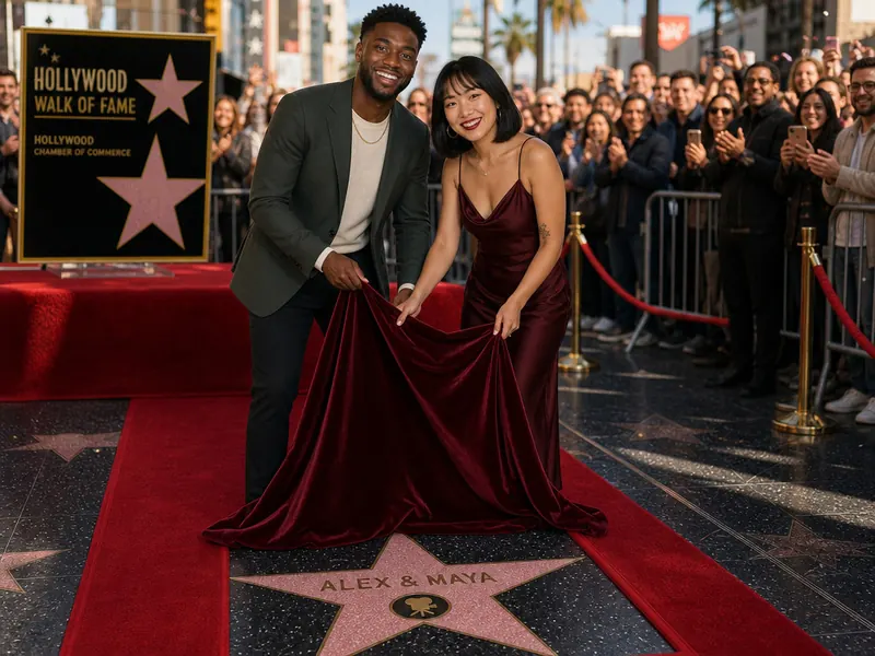 Walk of Fame Unveiling — couple