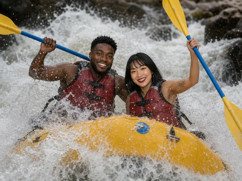 Whitewater Rafting — couple