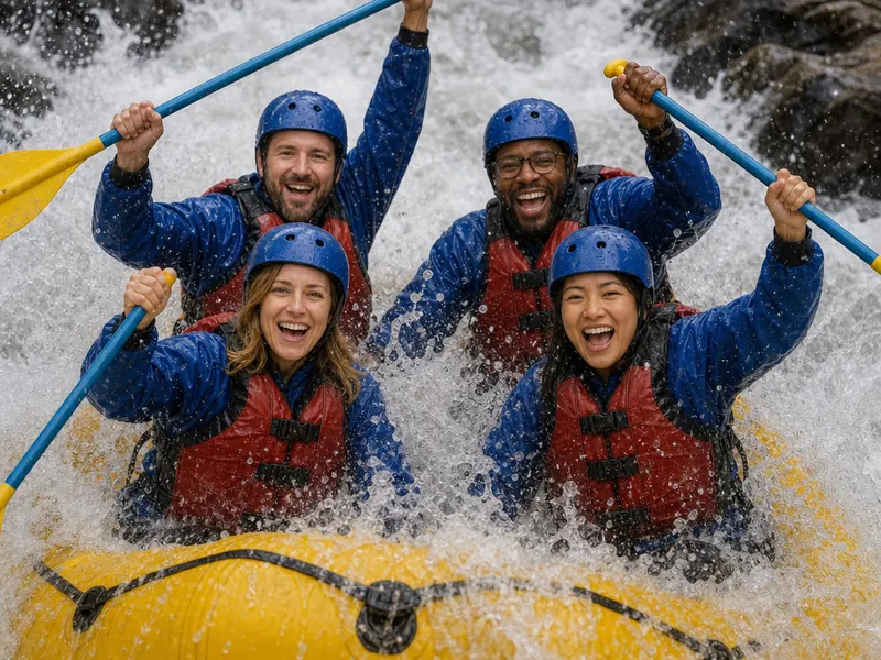 Whitewater Rafting — group