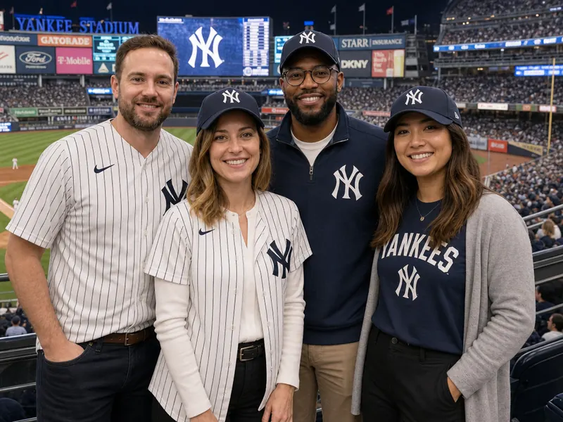 Yankees Game AI photo booth effect — Group rendering