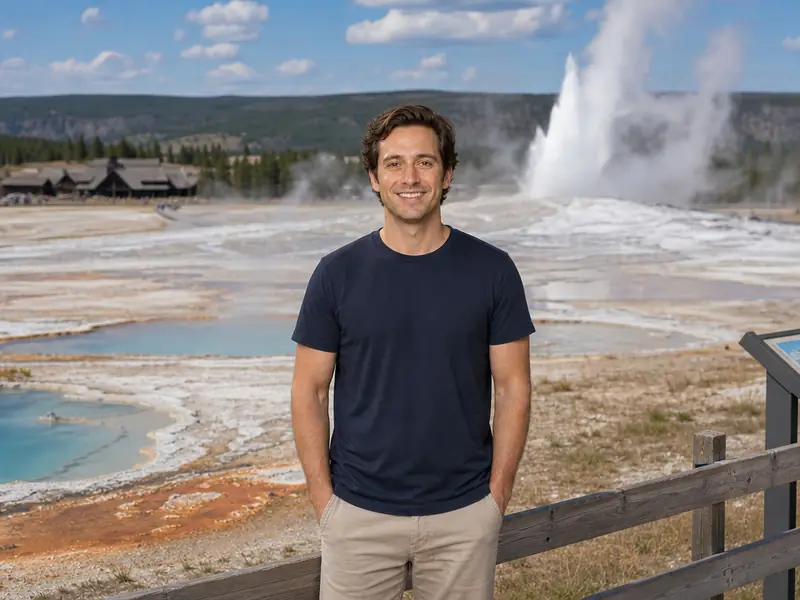 Yellowstone Geysers Wyoming AI photo booth effect — Solo rendering
