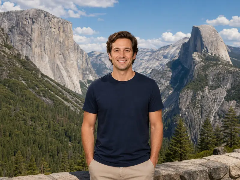 Yosemite National Park California AI photo booth effect — Solo rendering