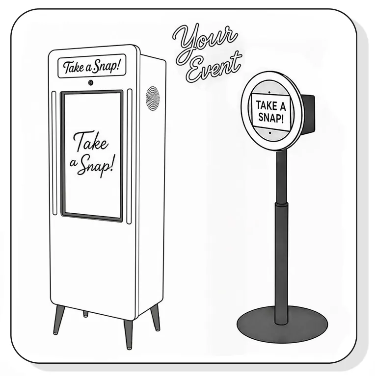 Step 1: We Set Up at Your Event