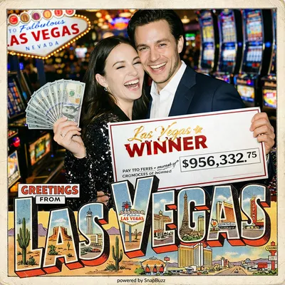 Souvenir photo — jackpot winner theme