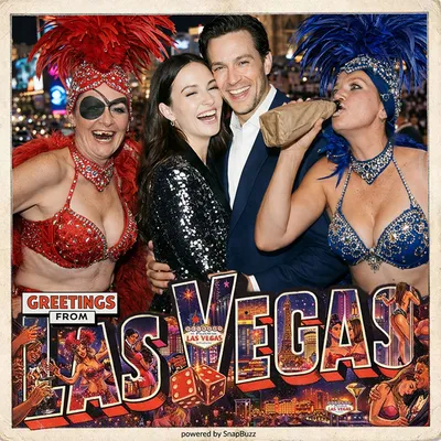Souvenir photo — Vegas street performers theme